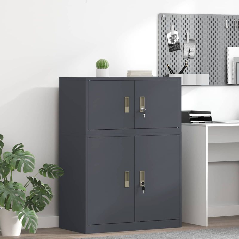 Casa si Gradina - Mobilier - Dulapuri si sifoniere - Dulapuri - Dulap de depozitare cu depozitare Antracit 80 x 40 x 40 cm - Infinity.ro