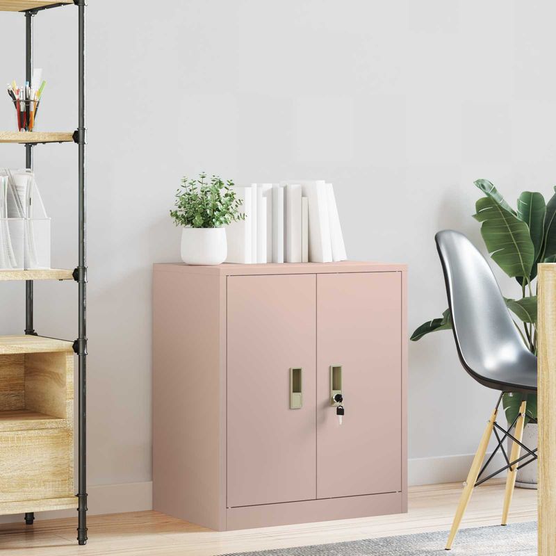 Casa si Gradina - Mobilier - Dulapuri si sifoniere - Dulapuri - Dulap de depozitare Roz 60 x 40 x 70 cm Otel Laminat la Rece - Infinity.ro