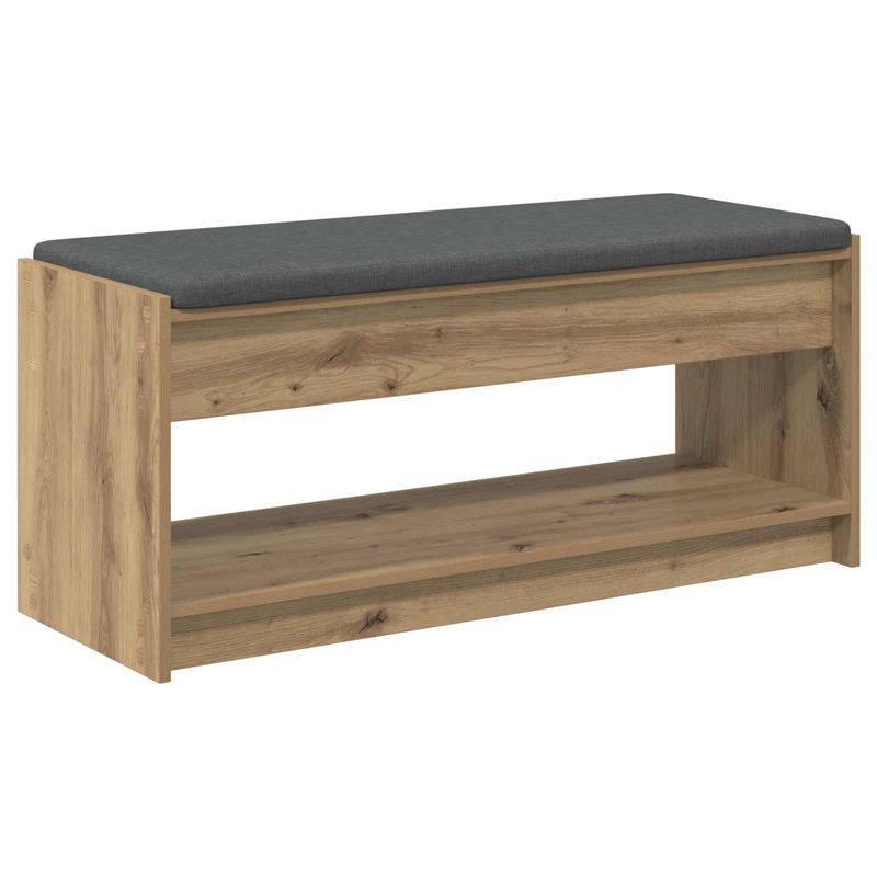 Casa si Gradina - Mobilier - Organizare si depozitare - Bancute - Banca pentru hol cu perna Stejar Artizanal 103 x 38 x 45 cm - Infinity.ro