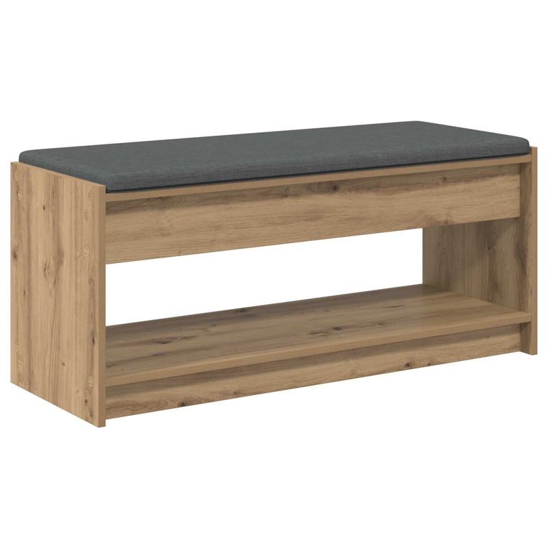 Casa si Gradina - Mobilier - Organizare si depozitare - Bancute - Banca pentru hol cu perna Stejar Artizanal 103 x 38 x 45 cm - Infinity.ro