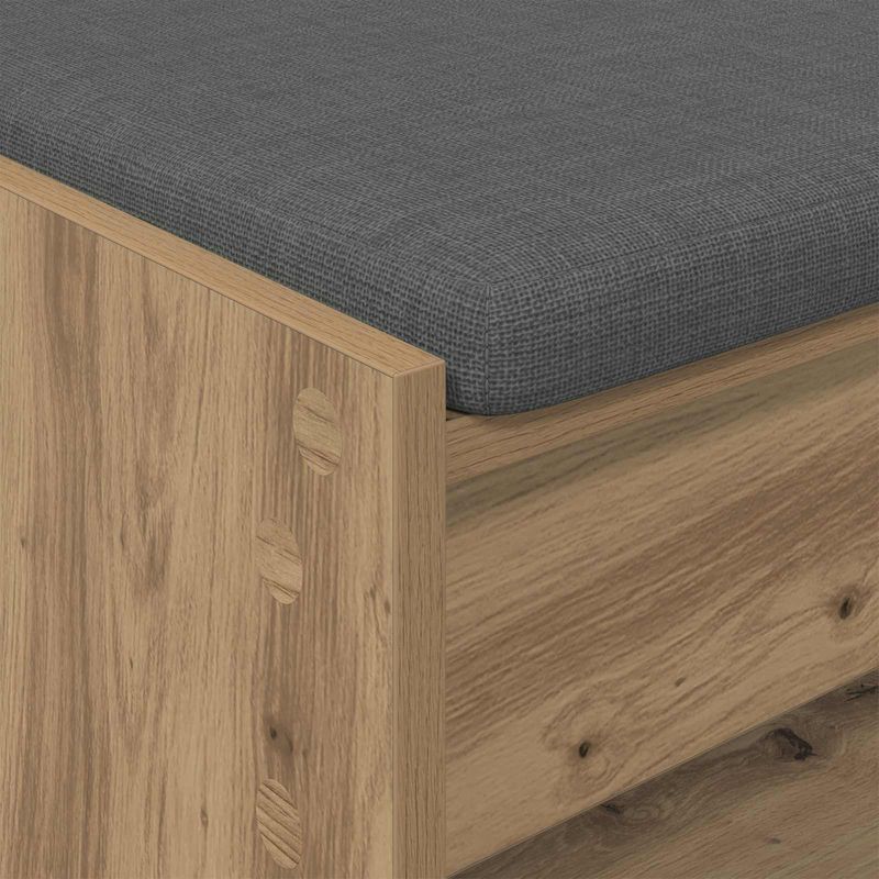 Casa si Gradina - Mobilier - Organizare si depozitare - Bancute - Banca pentru hol cu perna Stejar Artizanal 103 x 38 x 45 cm - Infinity.ro