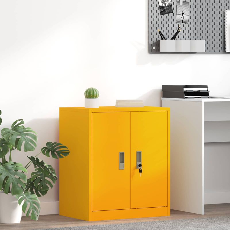 Casa si Gradina - Mobilier - Dulapuri si sifoniere - Dulapuri - Dulap de depozitare cu depozitare Galben mustar 60 x 40 x 70 cm - Infinity.ro
