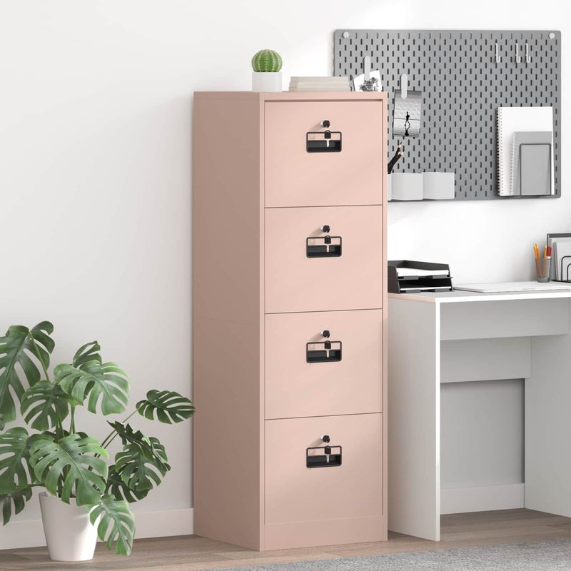 Casa si Gradina - Mobilier - Dulapuri si sifoniere - Dulapuri - Dulap pentru Fisiere cu sertar cu raft Roz 44 x 50 x 106.5 cm - Infinity.ro