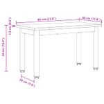 Casa si Gradina - Mobilier - Mese si birouri - Masute de cafea - Masa de cafea Stejar artizanal 60 x 30 x 36 cm Lemn compozit - Infinity.ro