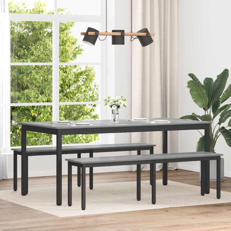 Casa si Gradina - Mobilier - Canapele si coltare - Banchete - Banca Gri Sonoma 160 x 35 x 45 cm Lemn compozit - Infinity.ro