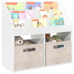 Casa si Gradina - Mobilier - Biblioteci si rafturi - Rafturi - Raft pentru copii Alb lucios 72,5 x 29,5 x 69 cm Lemn compozit - Infinity.ro