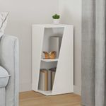 Casa si Gradina - Mobilier - Biblioteci si rafturi - Biblioteci - Raft lateral Alb lucios 33 x 32 x 70,5 cm Lemn compozit - Infinity.ro