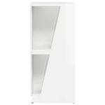 Casa si Gradina - Mobilier - Biblioteci si rafturi - Biblioteci - Raft lateral Alb lucios 33 x 32 x 70,5 cm Lemn compozit - Infinity.ro