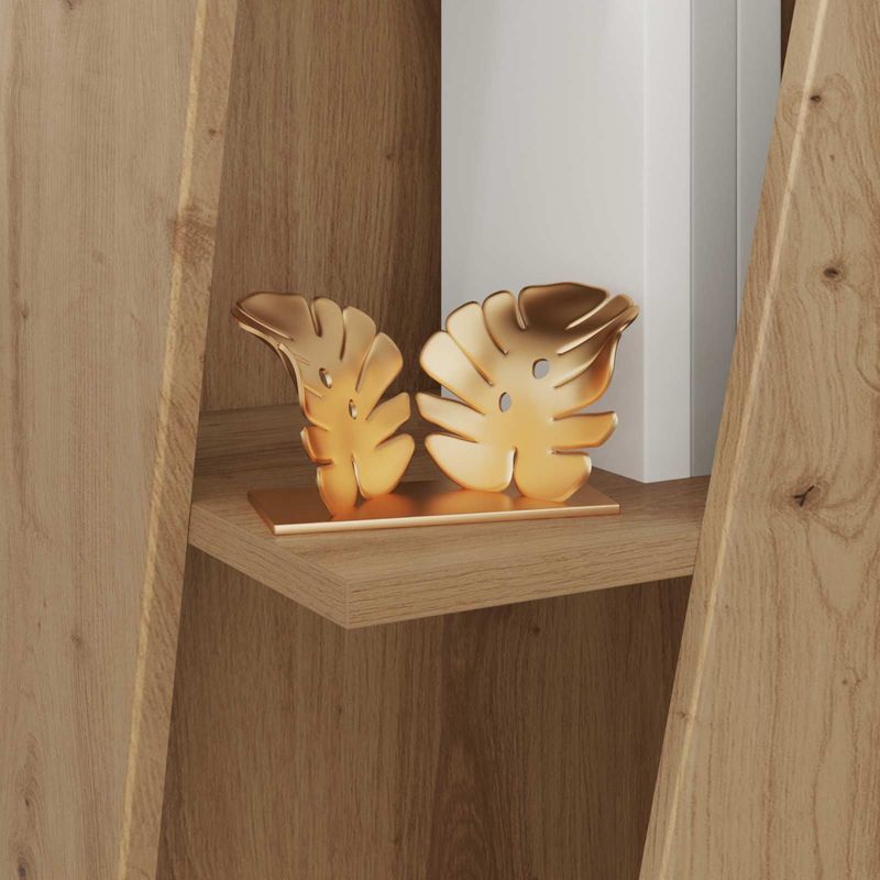 Casa si Gradina - Mobilier - Biblioteci si rafturi - Biblioteci - Raft lateral Stejar Artizanal 33 x 32 x 70,5 cm Lemn compozit - Infinity.ro