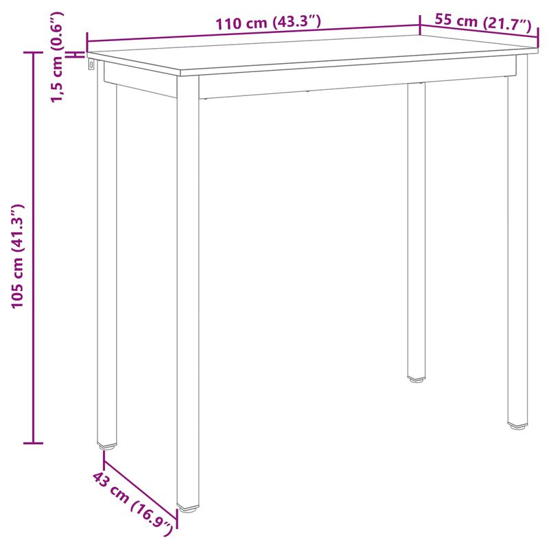 Casa si Gradina - Mobilier - Mese si birouri - Mese bucatarie si dining - Mese de sufragerie Lemn compozit - Infinity.ro