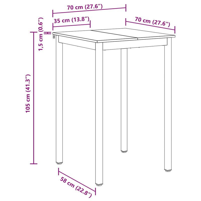 Casa si Gradina - Mobilier - Mese si birouri - Mese bucatarie si dining - Mese de sufragerie Lemn compozit - Infinity.ro