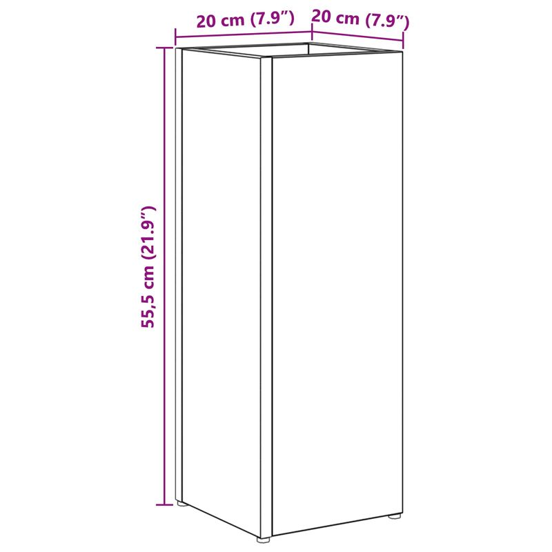 Casa si Gradina - Decoratiuni - Obiecte decorative - Suporturi umbrele - Suport pentru umbrele Gri Sonoma 20 x 20 x 55,5 cm - Infinity.ro