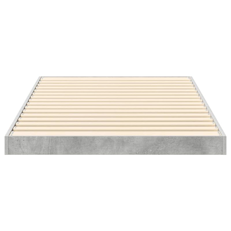 Casa si Gradina - Mobilier - Paturi si accesorii - Paturi - Cadru de pat de podea Gri din beton 80 x 200 cm Lemn compozit - Infinity.ro