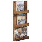 Casa si Gradina - Mobilier - Biblioteci si rafturi - Rafturi - Raft pentru reviste Lemn vechi 43 x 11 x 102 cm Lemn compozit - Infinity.ro