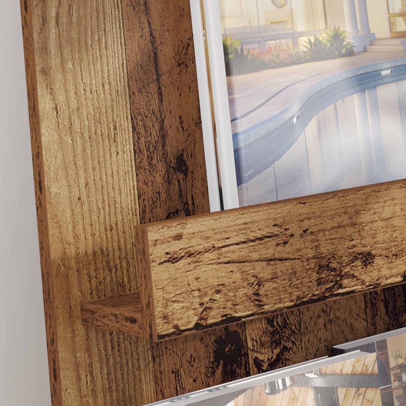 Casa si Gradina - Mobilier - Biblioteci si rafturi - Rafturi - Raft pentru reviste Lemn vechi 43 x 11 x 102 cm Lemn compozit - Infinity.ro