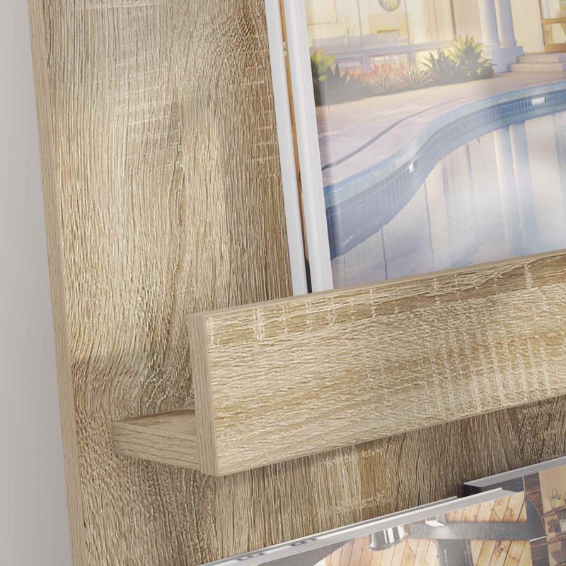 Casa si Gradina - Mobilier - Biblioteci si rafturi - Rafturi - Raft pentru reviste cu raft Stejar Sonoma 43 x 11 x 102 cm - Infinity.ro