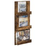 Casa si Gradina - Mobilier - Biblioteci si rafturi - Rafturi - Raft pentru reviste cu raft Stejar fumuriu 43 x 11 x 102 cm - Infinity.ro
