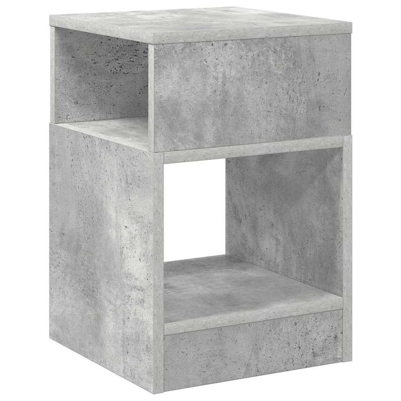 Casa si Gradina - Mobilier - Mese si birouri - Mese living - Masa laterala 2 pcs Gri din beton 30,5 x 30 x 45 cm - Infinity.ro
