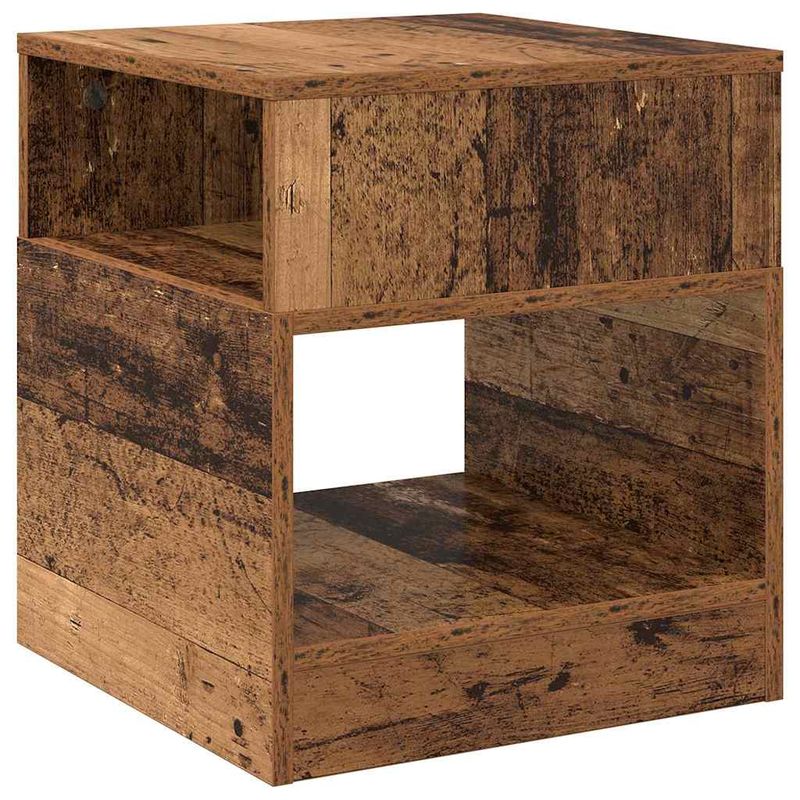 Casa si Gradina - Mobilier - Mese si birouri - Mese living - Masa laterala 2 pcs Lemn vechi 40,5 x 40 x 45 cm Lemn compozit - Infinity.ro