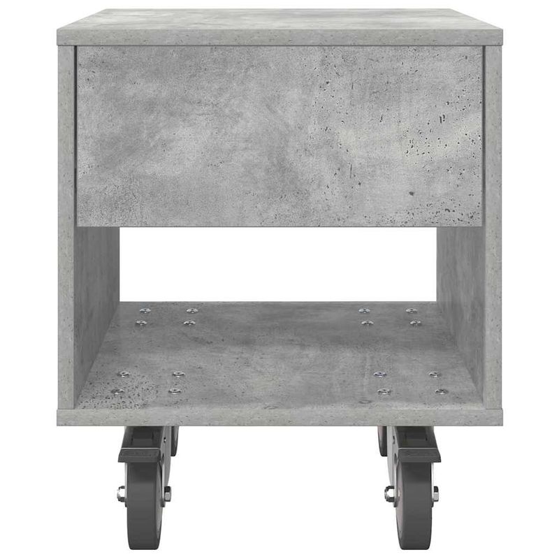 Casa si Gradina - Mobilier - Comode si corpuri - Noptiere - Noptiera 2 pcs Gri din beton 40,5 x 40 x 48 cm Lemn compozit - Infinity.ro