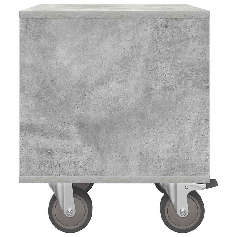 Casa si Gradina - Mobilier - Comode si corpuri - Noptiere - Noptiera 2 pcs Gri din beton 40,5 x 40 x 48 cm Lemn compozit - Infinity.ro