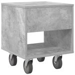 Casa si Gradina - Mobilier - Comode si corpuri - Noptiere - Noptiera 2 pcs Gri din beton 40,5 x 40 x 48 cm Lemn compozit - Infinity.ro