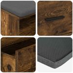 Casa si Gradina - Mobilier - Canapele si coltare - Banchete - Banca pentru hol cu perna Stejar fumuriu 100 x 38 x 46 cm - Infinity.ro