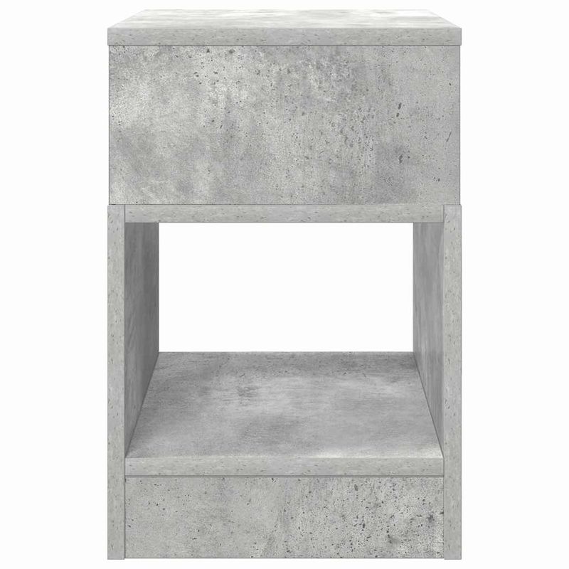 Casa si Gradina - Mobilier - Mese si birouri - Mese living - Masa laterala Gri din beton 30,5 x 30 x 45 cm Lemn compozit - Infinity.ro