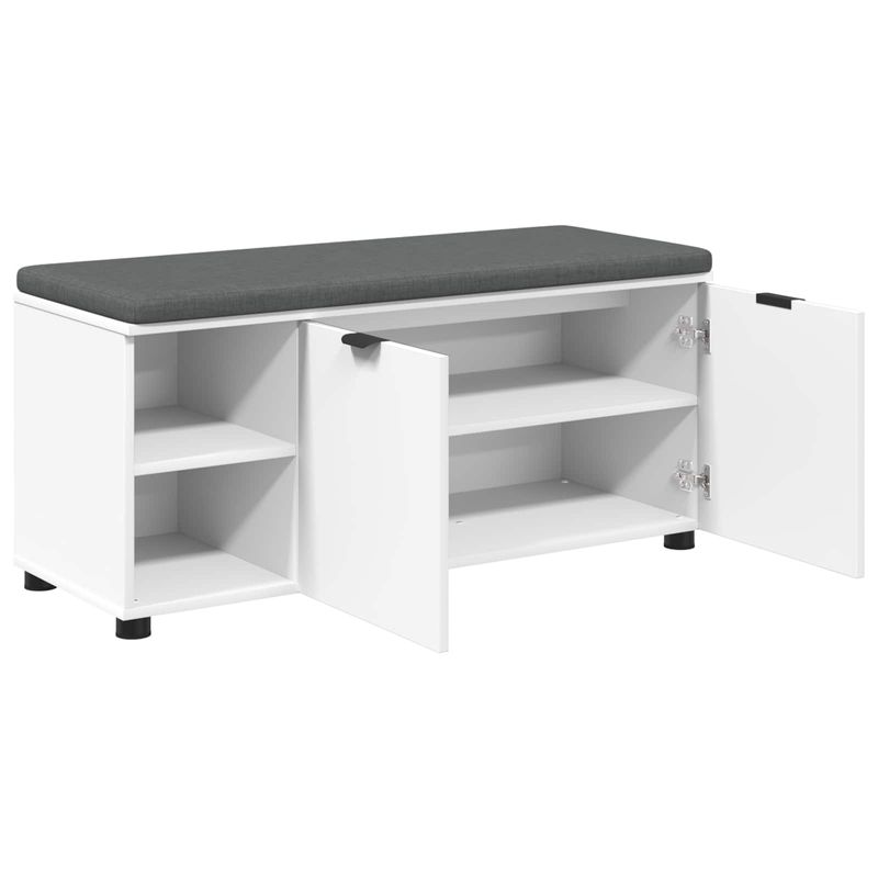 Casa si Gradina - Mobilier - Organizare si depozitare - Bancute - Banca pentru hol cu perna Simplu Alb 100 x 38 x 46 cm - Infinity.ro