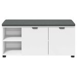 Casa si Gradina - Mobilier - Organizare si depozitare - Bancute - Banca pentru hol cu perna Simplu Alb 100 x 38 x 46 cm - Infinity.ro