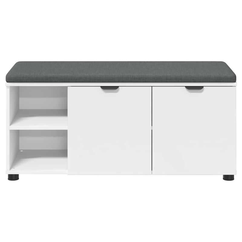 Casa si Gradina - Mobilier - Organizare si depozitare - Bancute - Banca pentru hol cu perna Simplu Alb 100 x 38 x 46 cm - Infinity.ro