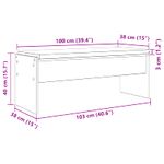 Casa si Gradina - Mobilier - Organizare si depozitare - Bancute - Banca pentru hol cu perna Stejar Artizanal 103 x 38 x 40 cm - Infinity.ro