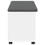 Casa si Gradina - Mobilier - Organizare si depozitare - Bancute - Banca pentru hol cu perna Simplu Alb 100 x 38 x 46 cm - Infinity.ro