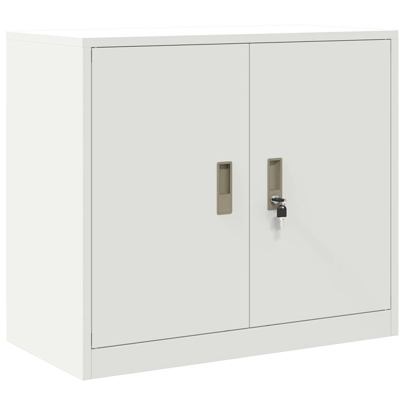 Casa si Gradina - Mobilier - Dulapuri si sifoniere - Dulapuri - Dulap de depozitare Alb 80 x 40 x 70 cm Otel Laminat la Rece - Infinity.ro