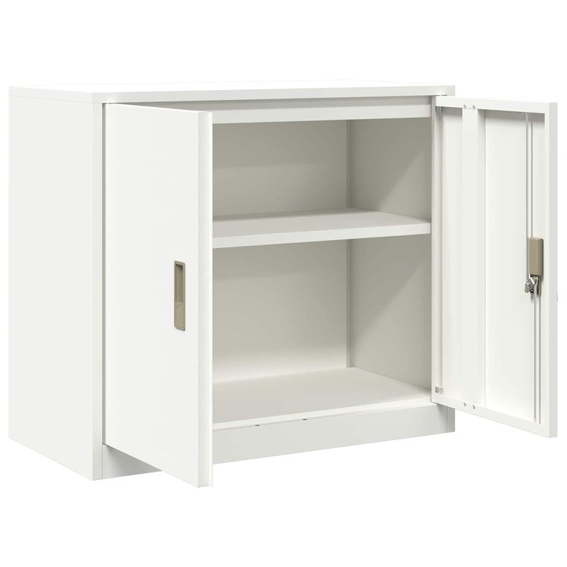 Casa si Gradina - Mobilier - Dulapuri si sifoniere - Dulapuri - Dulap de depozitare Alb 80 x 40 x 70 cm Otel Laminat la Rece - Infinity.ro