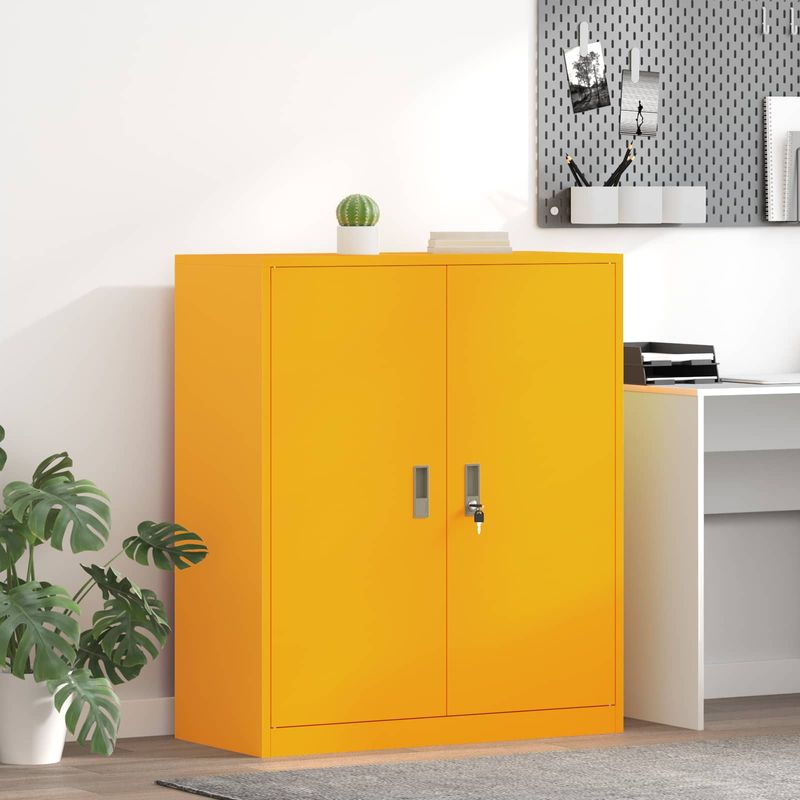 Casa si Gradina - Mobilier - Dulapuri si sifoniere - Dulapuri - Dulap de depozitare Galben mustar 90 x 40 x 105 cm - Infinity.ro