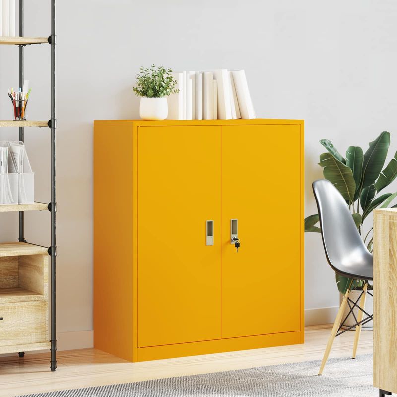 Casa si Gradina - Mobilier - Dulapuri si sifoniere - Dulapuri - Dulap de depozitare Galben mustar 90 x 40 x 105 cm - Infinity.ro