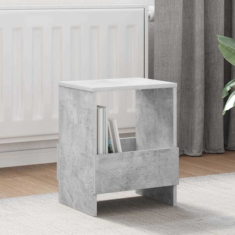 Casa si Gradina - Mobilier - Biblioteci si rafturi - Rafturi - Raft pentru reviste Gri din beton 35 x 30 x 45 cm - Infinity.ro