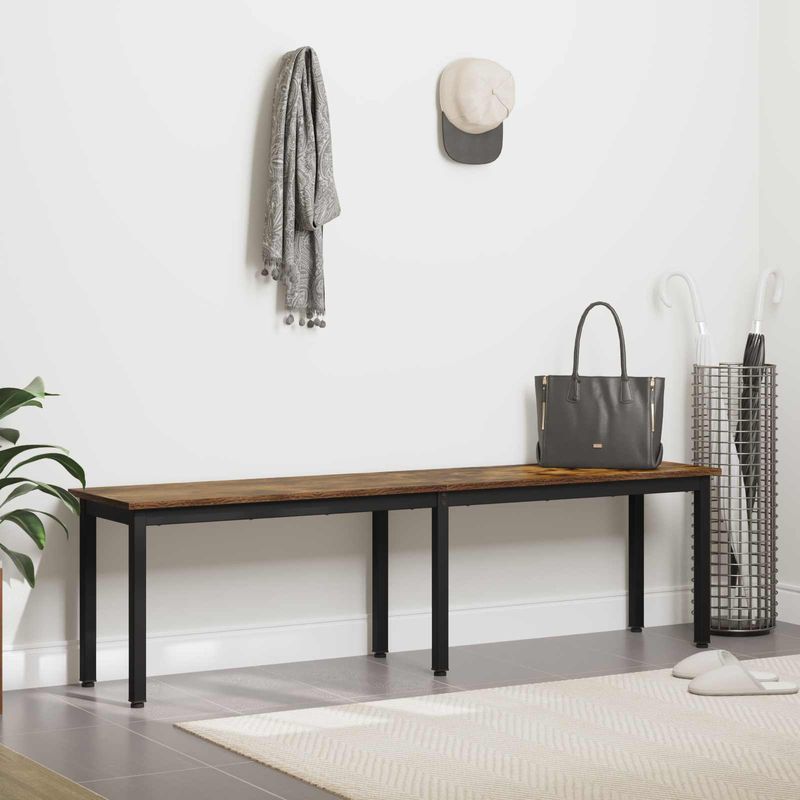 Casa si Gradina - Mobilier - Canapele si coltare - Banchete - Banca Stejar fumuriu 160 x 35 x 45 cm Lemn compozit - Infinity.ro