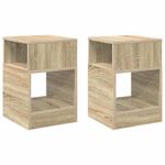 Casa si Gradina - Mobilier - Mese si birouri - Mese living - Masa laterala 2 pcs Stejar Sonoma 30,5 x 30 x 45 cm - Infinity.ro