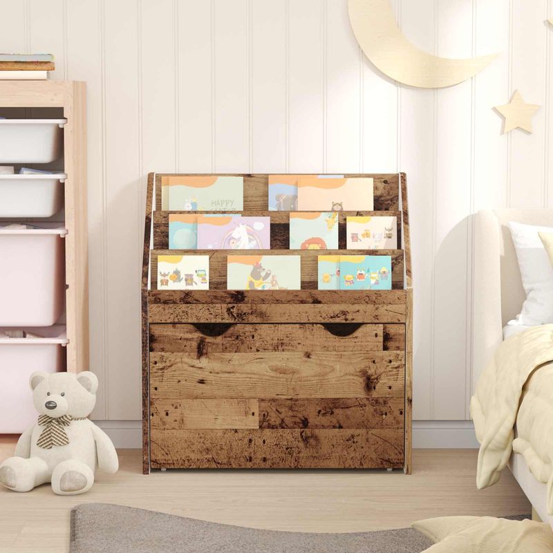 Casa si Gradina - Mobilier - Biblioteci si rafturi - Rafturi - Raft pentru copii Lemn vechi 60 x 29,5 x 69 cm Lemn compozit - Infinity.ro