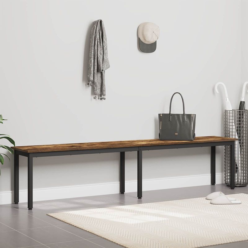 Casa si Gradina - Mobilier - Canapele si coltare - Banchete - Banca Stejar fumuriu 200 x 35 x 45 cm Lemn compozit - Infinity.ro