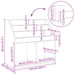 Casa si Gradina - Mobilier - Biblioteci si rafturi - Rafturi - Raft pentru copii Alb 72,5 x 29,5 x 69 cm Lemn compozit - Infinity.ro