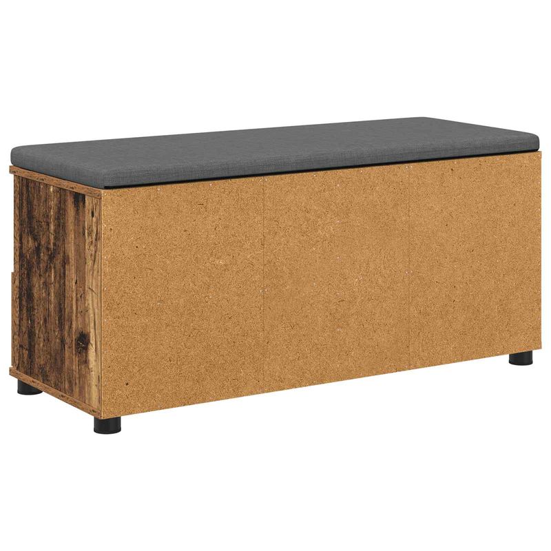 Casa si Gradina - Mobilier - Organizare si depozitare - Bancute - Banca pentru hol cu perna cu sertar Lemn vechi 100 x 38 x 46 cm - Infinity.ro