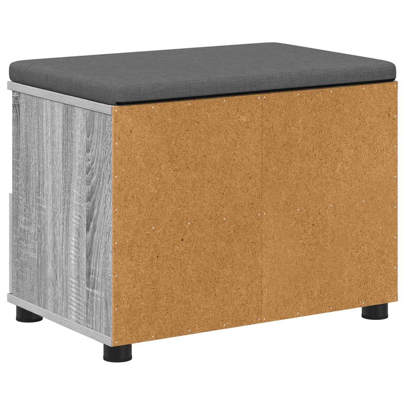 Casa si Gradina - Mobilier - Organizare si depozitare - Bancute - Banca pentru hol cu perna cu sertar Gri Sonoma 60 x 38 x 46 cm - Infinity.ro