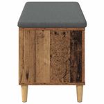 Casa si Gradina - Mobilier - Organizare si depozitare - Bancute - Banca pentru hol cu perna cu usa Lemn vechi, 60 x 38 x 46 cm, - Infinity.ro