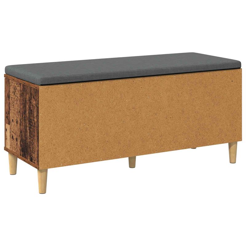 Casa si Gradina - Mobilier - Organizare si depozitare - Bancute - Banca pentru hol cu perna cu usa Lemn vechi, 60 x 38 x 46 cm, - Infinity.ro