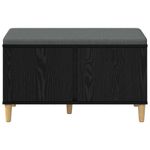 Casa si Gradina - Mobilier - Organizare si depozitare - Bancute - Banca pentru hol cu perna cu usa Stejar Negru 60 x 38 x 46 cm - Infinity.ro