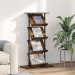 Casa si Gradina - Mobilier - Biblioteci si rafturi - Rafturi - Raft pentru reviste cu raft Stejar fumuriu 68 x 40 x 123.5 cm - Infinity.ro