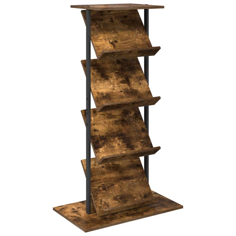 Casa si Gradina - Mobilier - Biblioteci si rafturi - Rafturi - Raft pentru reviste cu raft Stejar fumuriu 68 x 40 x 123.5 cm - Infinity.ro